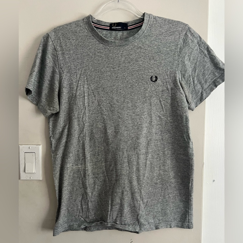 Fred Perry Heather Gray Short Sleeve Tee